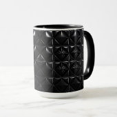 Zwarte Prism Textuur  Mok (Voorkant rechts)