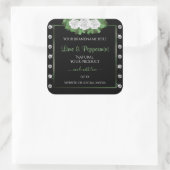 Zwarte Product Etiketten Groene en Witte Rozen Juw (Tas)