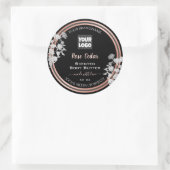 Zwarte Product Labels - Aangepast Roos Gold-Lijst  (Tas)