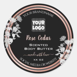 Zwarte Product Labels - Aangepast Roos Gold-Lijst