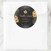 Zwarte Product Labels Geel Roze Hawaiian Flowers (Tas)