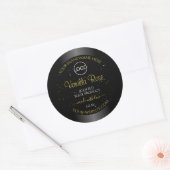 Zwarte Product Labels Gold Soft Glitter met Logo (Envelop)