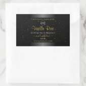 Zwarte Product Labels Gold Soft Glitter met Logo (Tas)