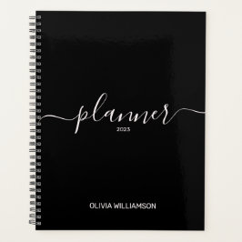 Zwarte Professional-bedrijfsplanner Planner