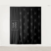 Zwarte Professional-Logo voor professionele gebrui Wandkleed (Voorkant)
