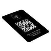 Zwarte professionele QR-merkstijl Magneet (Rechterzijde)
