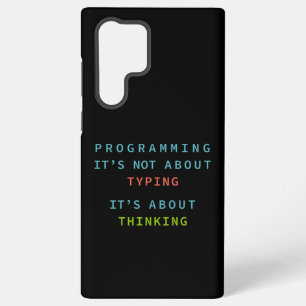 Zwarte Programmeer Denk Logica Code Samsung Galaxy Hoesje