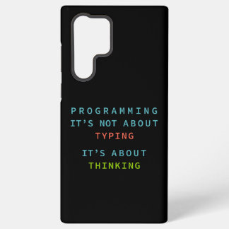 Zwarte Programmeer Denk Logica Code Samsung Galaxy Hoesje