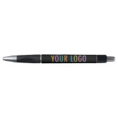 Zwarte promotiepen met Logo Business Branded Pen (Voorkant)