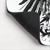 Zwarte Pruisische adelaar Muismat (Hoek)