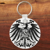 Zwarte Pruisische adelaar Sleutelhanger (Voorkant)