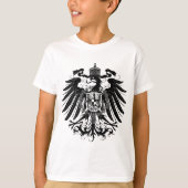Zwarte Pruisische adelaar T-shirt (Voorkant)