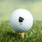 Zwarte Pug Golfballen (Insitu Shirt)