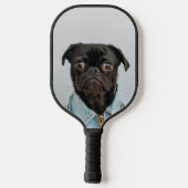 Zwarte pug pickleball paddle (Achterkant)