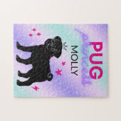 ZWARTE" PUG PRINCESS" VOOR KINDEREN! LEGPUZZEL (Horizontaal)