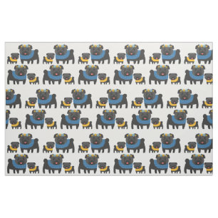 Zwarte puggen 2 stof