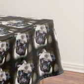 zwarte puggen tafelkleed (Voorbeeld)