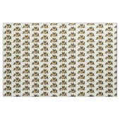 Zwarte pugs stof (Yard (91,4 cm))
