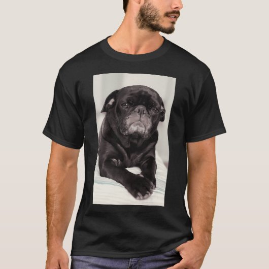 Zwarte Puk T-shirt (Voorkant)