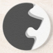 Zwarte Puzzel Onderzetter (Voorkant)