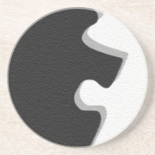 Zwarte Puzzel Onderzetter