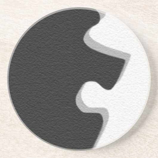 Zwarte Puzzel Onderzetter (Voorkant)