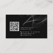Zwarte QR-code abstracte moderne, eenvoudige socia