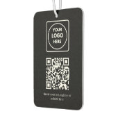 Zwarte QR-code | Eenvoudig Professioneel Bedrijf Luchtverfrisser (Links)