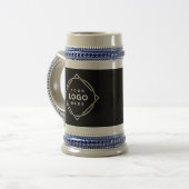 Zwarte QR-code Logo | Modern & elegant bedrijf Bierpul (Voorkant links)