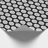 Zwarte QR-code Logo | Modern & elegant bedrijf Cadeaupapier (Hoek)