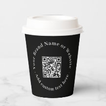 Zwarte QR-code | Moderne Zakelijke Promotionele Vo