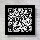 Zwarte | QR Code Stoffen Kledinglabels Labels