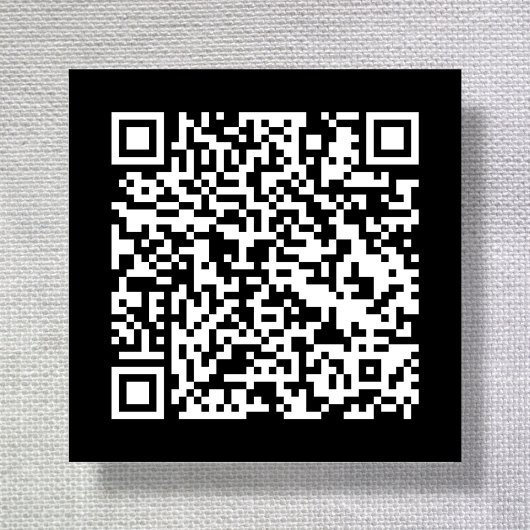Zwarte | QR Code Stoffen Kledinglabels Labels