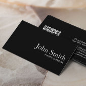 Zwarte QR-code voor plastische chirurg Visitekaartje