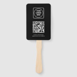 Zwarte QR | Professioneel zakelijk logo-ontwerp Handwaaier