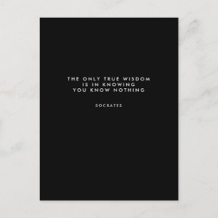 Zwarte Quote Postkaarten Persoonlijke Cadeaus Voor