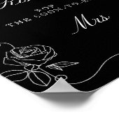 Zwarte raad hoeveel kussen bruidsfeest spel Pos Poster (Hoek)