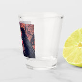 Zwarte Raaf en grillige Japanse Esdoorn Shot Glas (Rechts)
