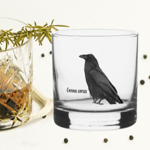 Zwarte Raaf Met Wetenschappelijke Naam Whisky Glas
