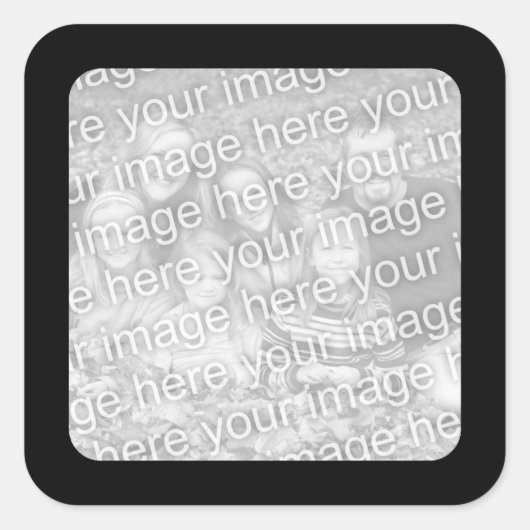 Zwarte Rand Foto Sticker (Voorkant)