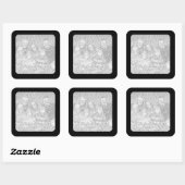 Zwarte Rand Foto Sticker (Vel)