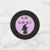 Zwarte-rand, kat Happy Halloween-ballonnen Confetti (Kleine voorkant)