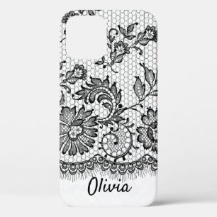 Zwarte rand op witte Hoesje-poort iPhone draagtas Case-Mate iPhone Case