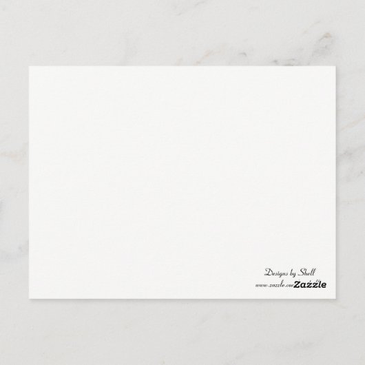 Zwarte rand Stippen Tabel Kaart (Achterkant)