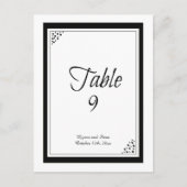 Zwarte rand Stippen Tabel Kaart (Voorkant)