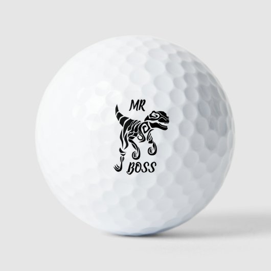 Zwarte Raptor Golfballen (Voorkant)