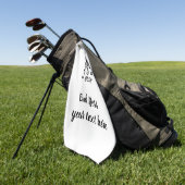 Zwarte Raptor Oude Terreur van de Dinosaurus Golfhanddoek (Groen)