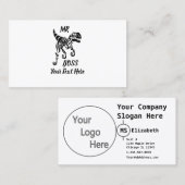 Zwarte Raptor Visitekaartje (Voorkant / Achterkant)