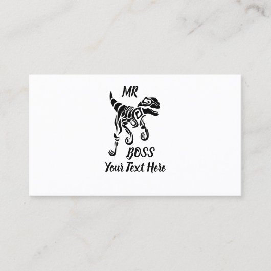 Zwarte Raptor Visitekaartje (Voorkant)