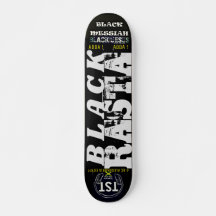 ZWARTE RASTA-skateboard, 7¾-inch deck